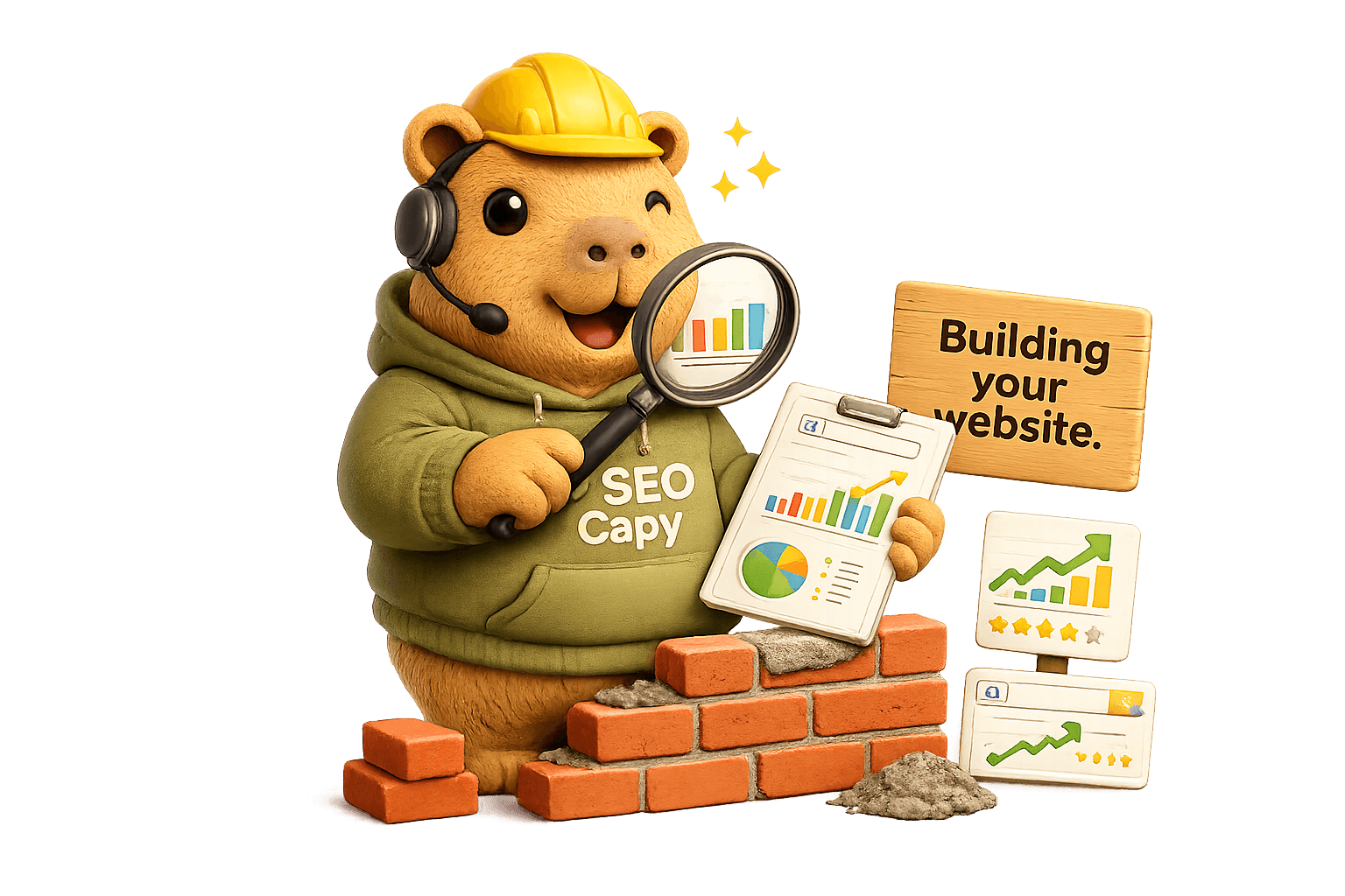 CreativeCapy mascot for Digital Marketing